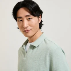 Discount Effen relaxed polo met korte mouwen en resortkraag Polo