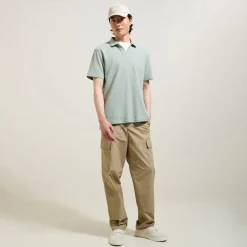 Discount Effen relaxed polo met korte mouwen en resortkraag Polo