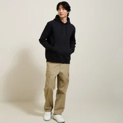 Shop Effen sweater met kap Sweater