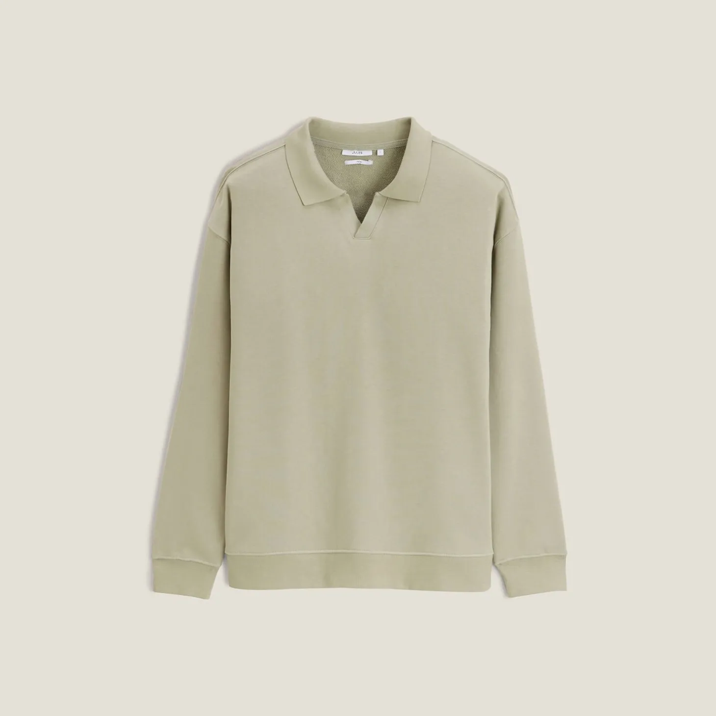 Shop Effen sweater met resortkraag Sweater