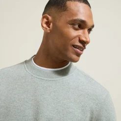 Clearance Effen sweater met ronde hals in tricot Sweater