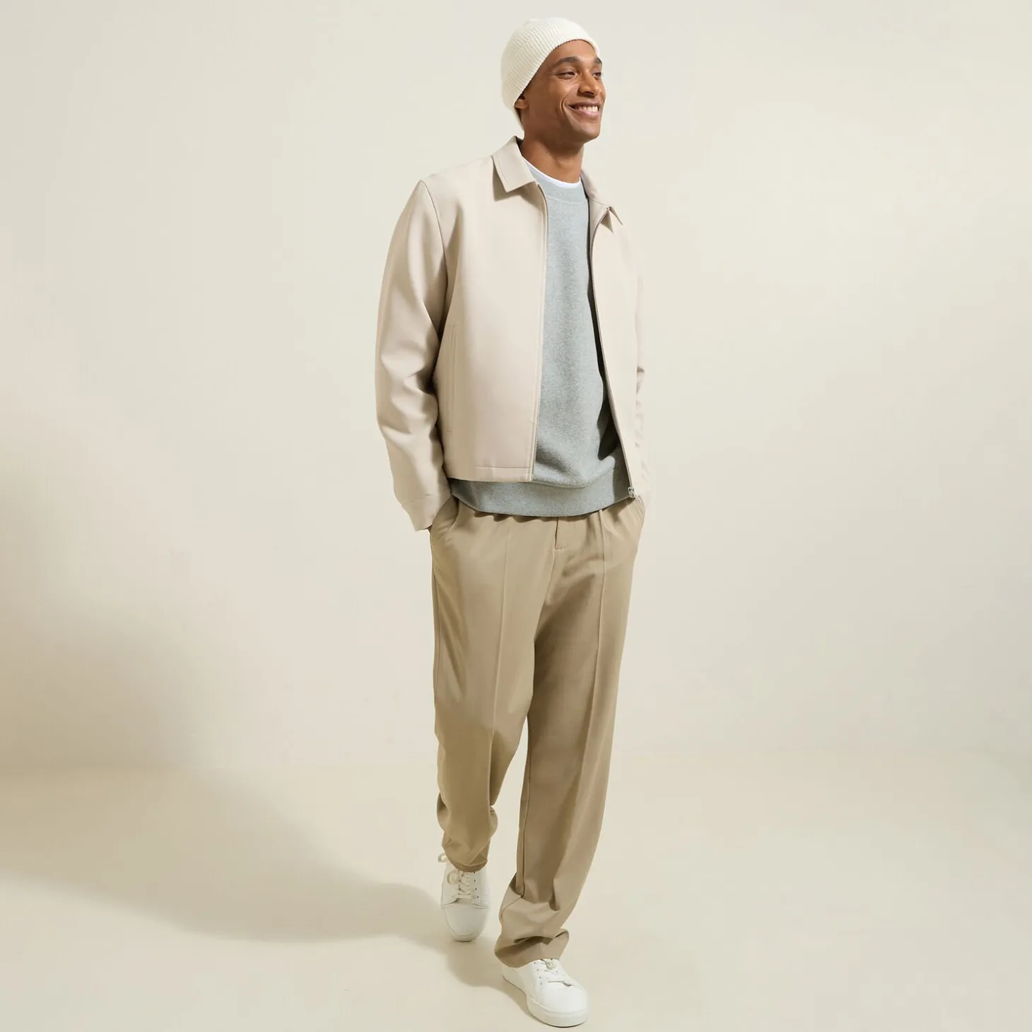 Clearance Effen sweater met ronde hals in tricot Sweater