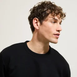 Clearance Effen sweater met ronde hals Sweater