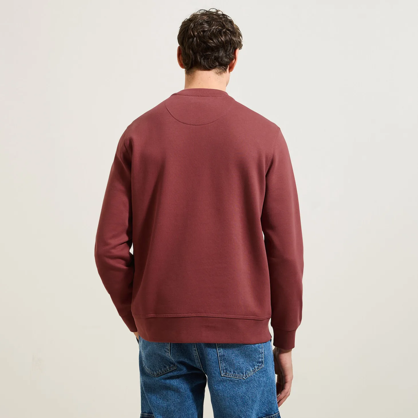 Sale Effen sweater met ronde hals Sweater