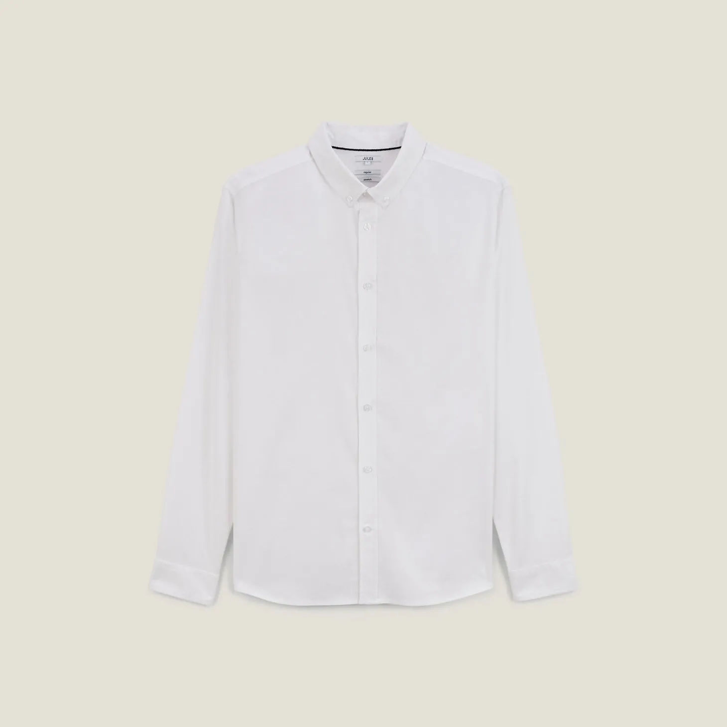 Clearance Elastaan overhemd in Oxford katoen Overhemd