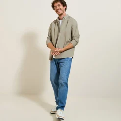 Best Elastaan overhemd in Oxford katoen Overhemd