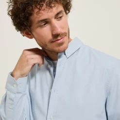 New Elastaan overhemd in Oxford katoen Overhemd