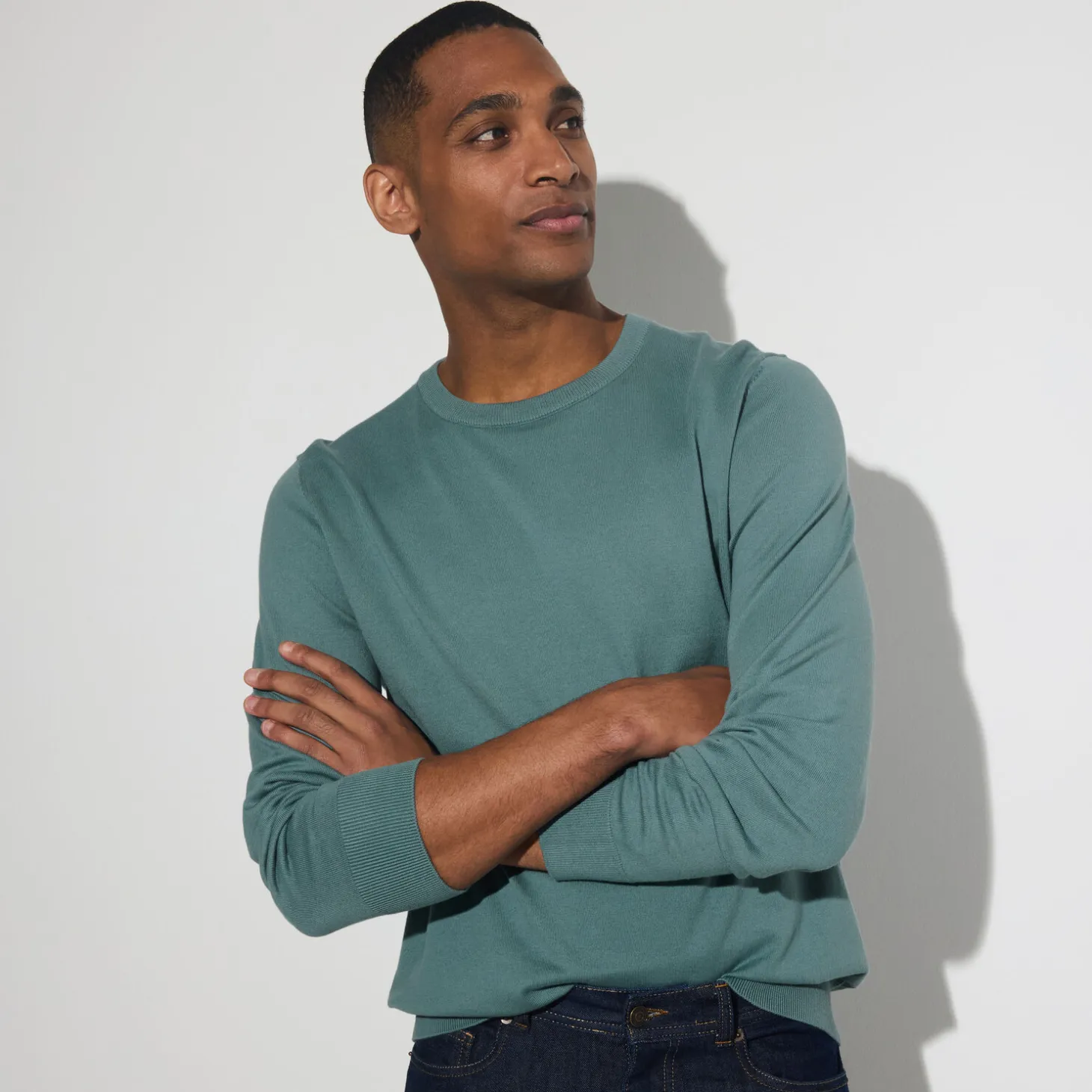 Online Essentiële trui met ronde hals Trui