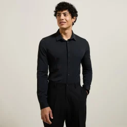 Cheap Extra slim fit polyamide elastaan overhemd Formele Overhemden|Overhemd