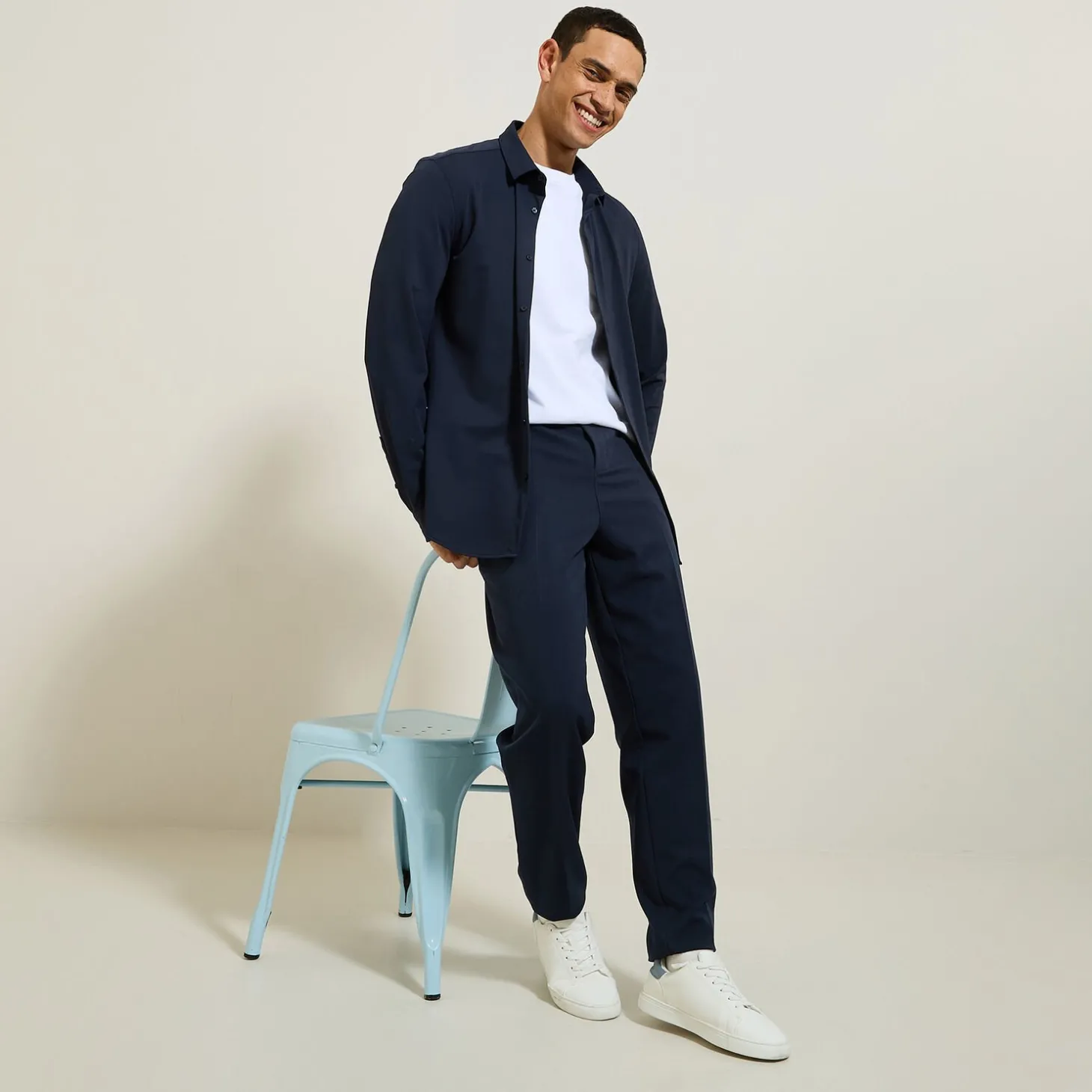 Online Extra slim fit polyamide elastaan overhemd Formele Overhemden|Overhemd