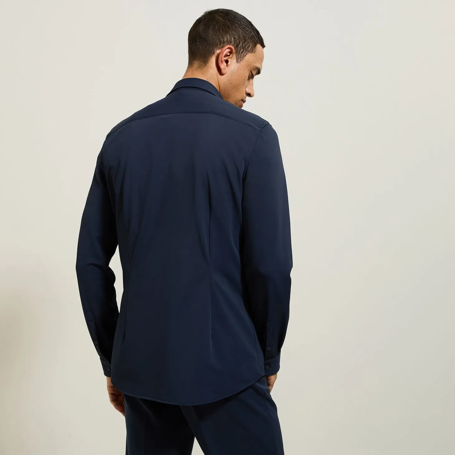 Online Extra slim fit polyamide elastaan overhemd Formele Overhemden|Overhemd