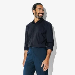 Hot Extraslim effen hemd in gerecyclede polyamide Formele Overhemden|Overhemd