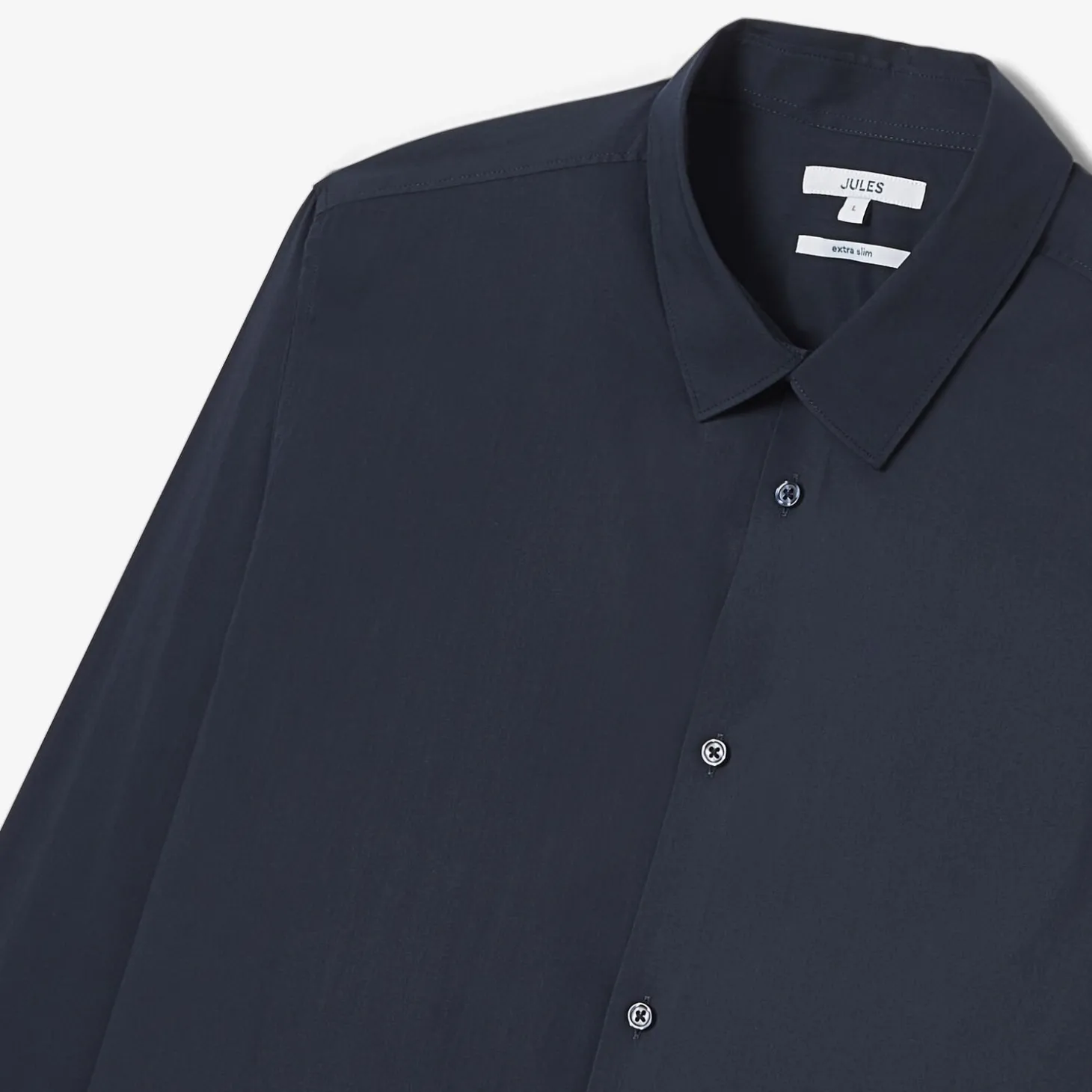 Hot Extraslim effen hemd in gerecyclede polyamide Formele Overhemden|Overhemd