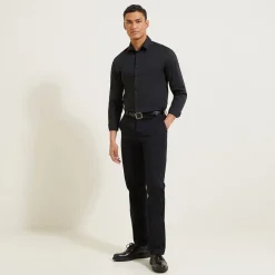 Discount Extraslim effen hemd in gerecyclede polyamide Formele Overhemden|Overhemd