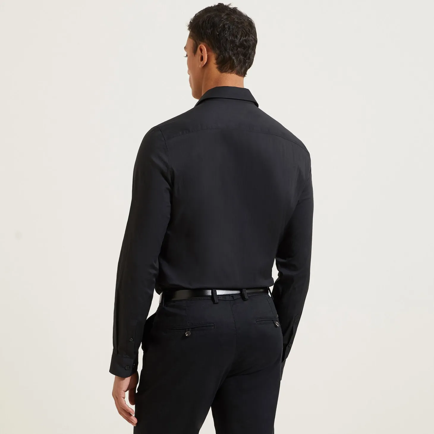 Discount Extraslim effen hemd in gerecyclede polyamide Formele Overhemden|Overhemd