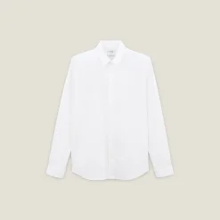 Store Extraslim effen hemd in gerecyclede polyamide Formele Overhemden|Overhemd