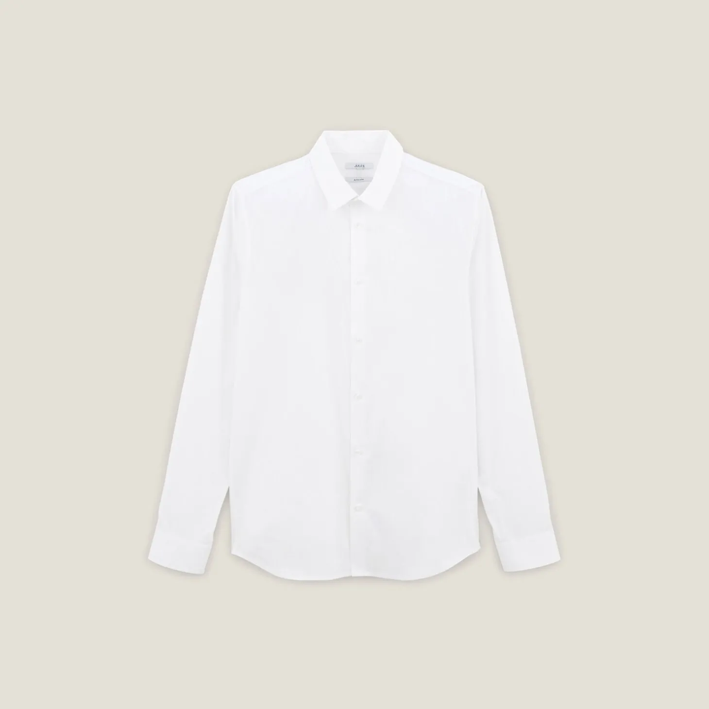 Store Extraslim effen hemd in gerecyclede polyamide Formele Overhemden|Overhemd