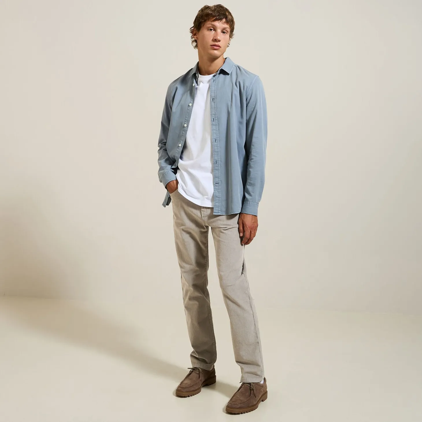 Outlet Fluwelen chinobroek met vijf zakken Broek Chino|Broek