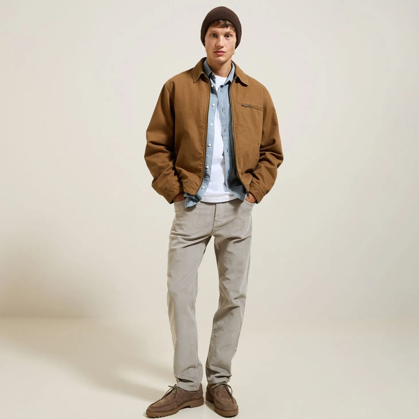 Outlet Fluwelen chinobroek met vijf zakken Broek Chino|Broek