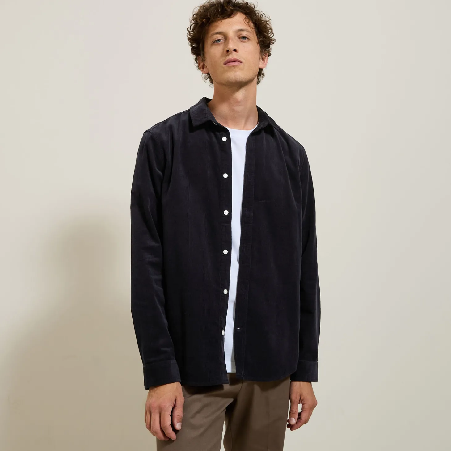 Online Fluwelen overhemd Overhemd