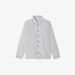 Sale Fluwelen overhemdjas met hemdskraag Overshirt|Overhemd