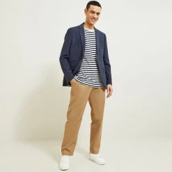 Best Geborduurde marine-T-shirt T-shirt