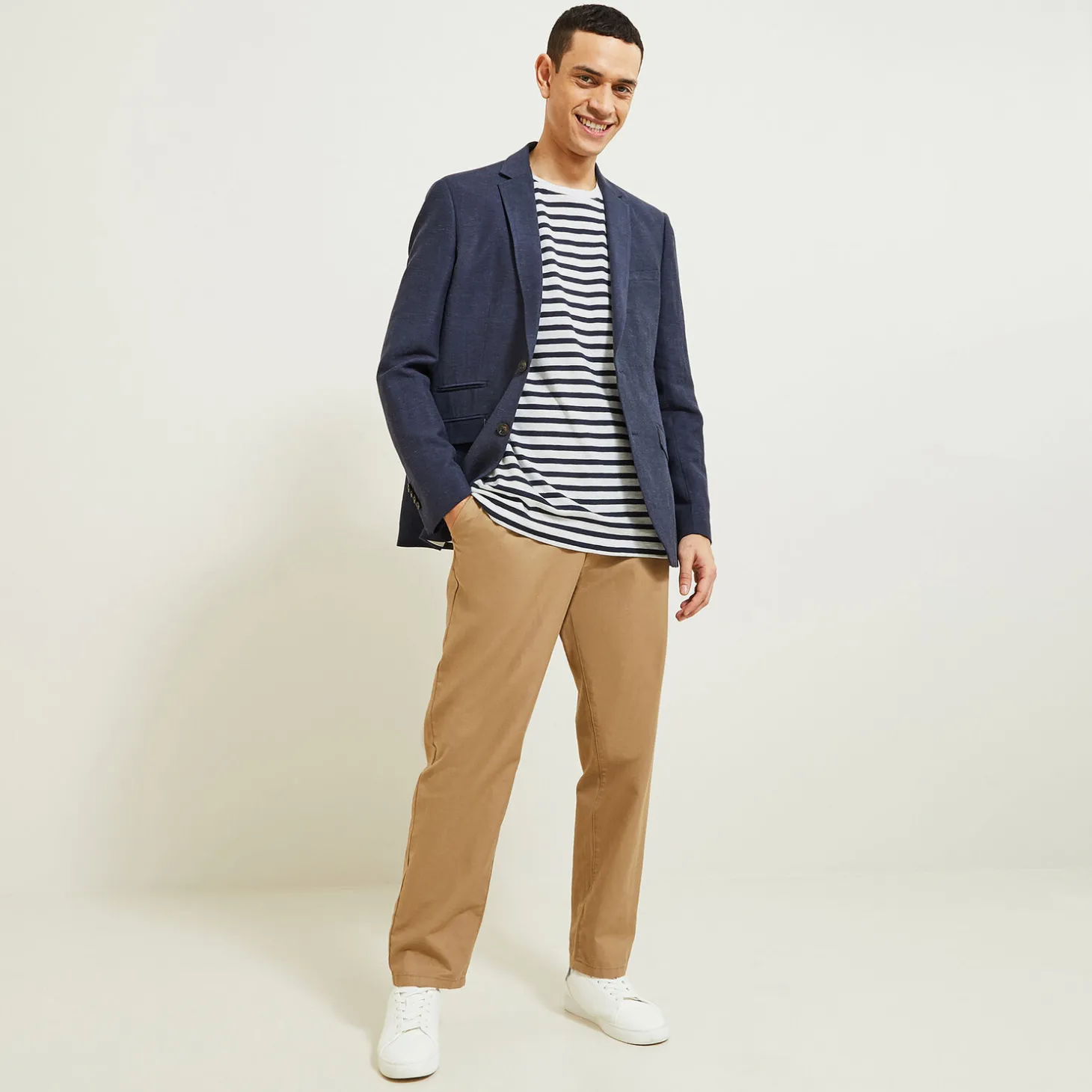 Best Geborduurde marine-T-shirt T-shirt