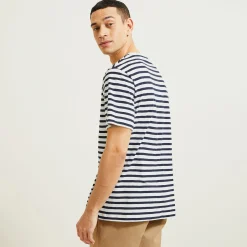 Best Geborduurde marine-T-shirt T-shirt