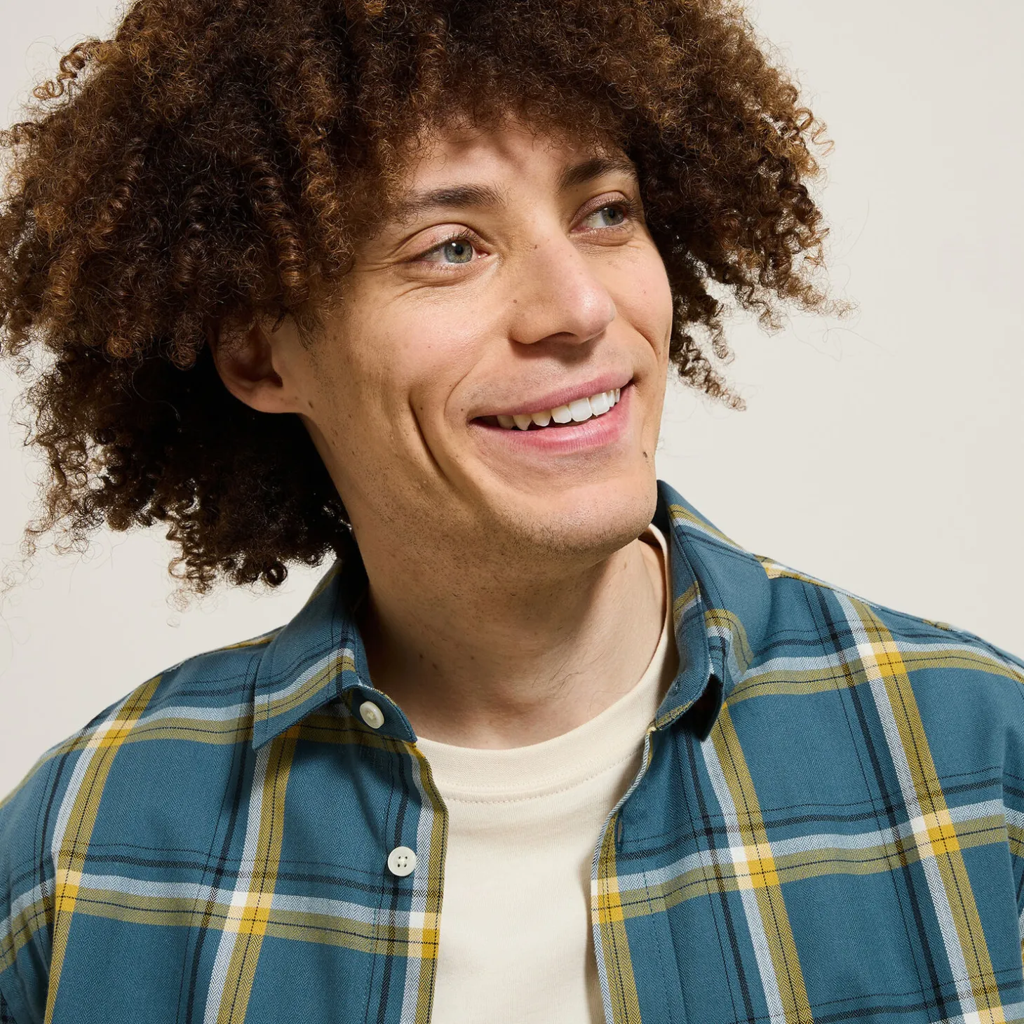 Discount Geruit flanellen overhemd Overhemd