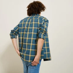 Discount Geruit flanellen overhemd Overhemd