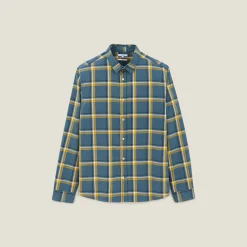 Discount Geruit flanellen overhemd Overhemd