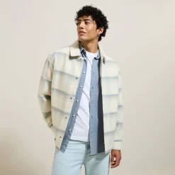 Clearance Geruit overhemdjas voor tussenseizoen Overshirt|Mantel & Jack