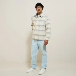 Clearance Geruit overhemdjas voor tussenseizoen Overshirt|Mantel & Jack