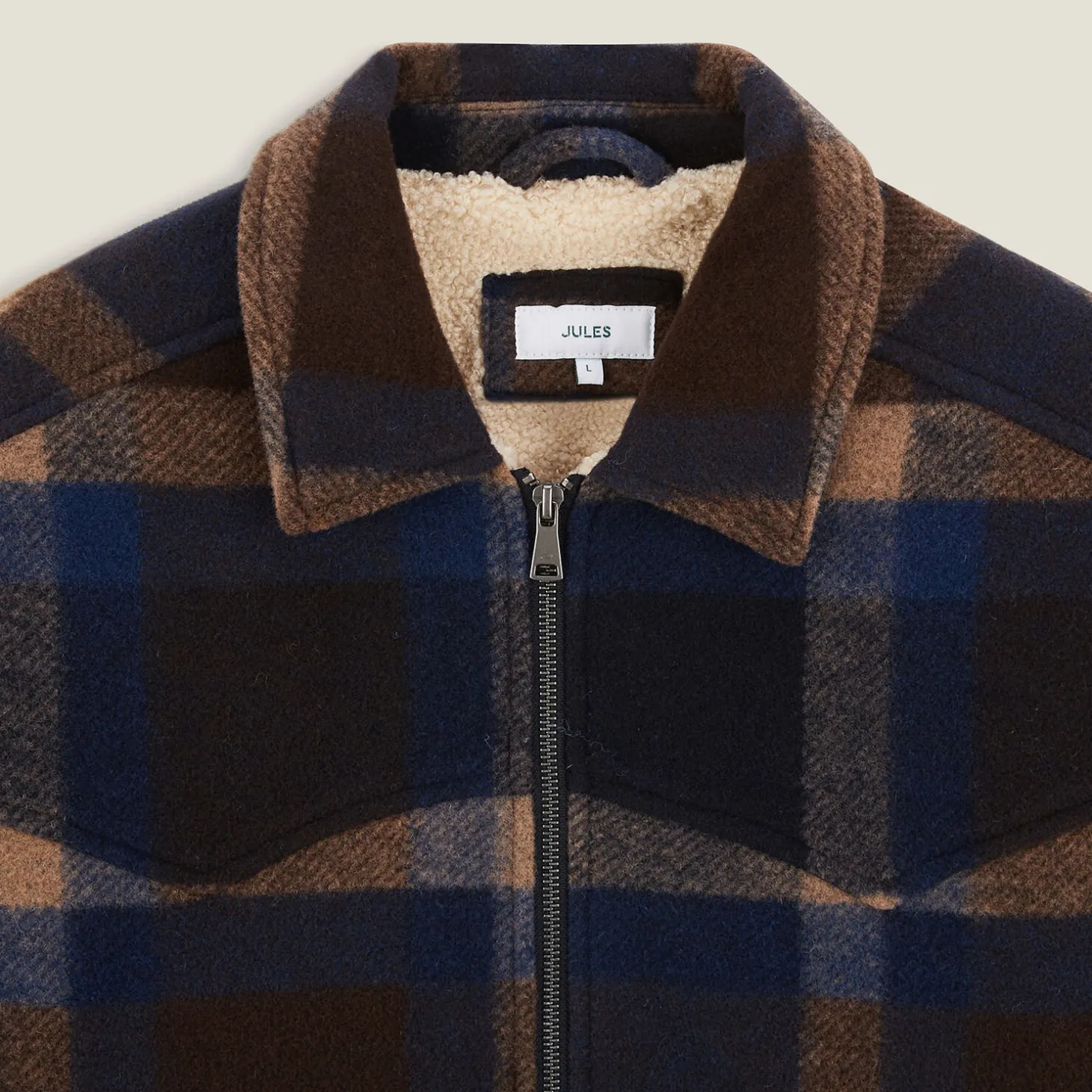 Fashion Geruite overhemd met sherpavoering Mantel & Jack|Overshirt