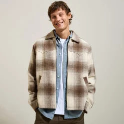 Flash Sale Geruite overhemd met sherpavoering Overshirt|Mantel & Jack