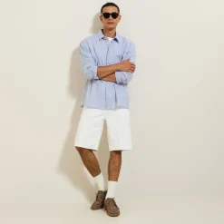 Cheap Gestreept hemd in katoen Formele Overhemden|Overhemd