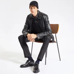 Clearance Gestreept hemd in satijnkatoen Formele Overhemden|Overhemd