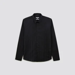 Clearance Gestreept hemd in satijnkatoen Formele Overhemden|Overhemd