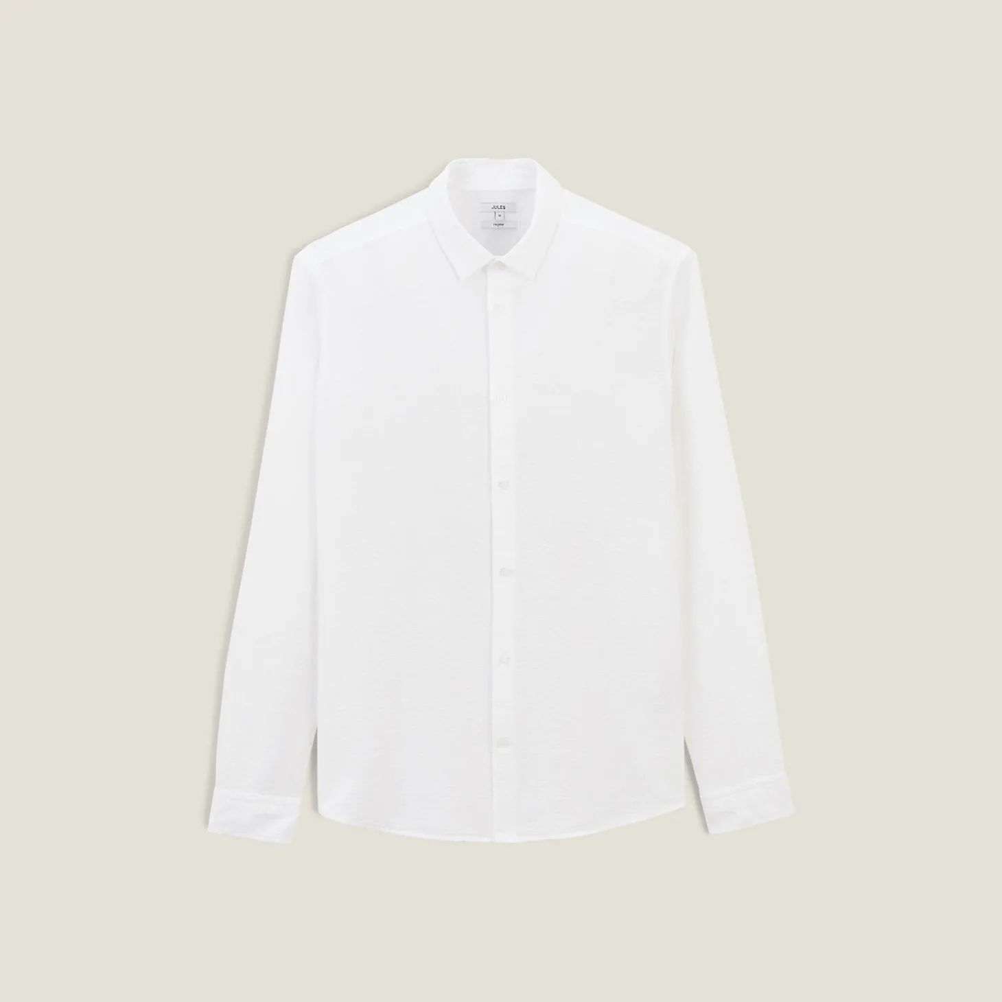 New Gestreept overhemd in seersucker katoen Formele Overhemden|Overhemd