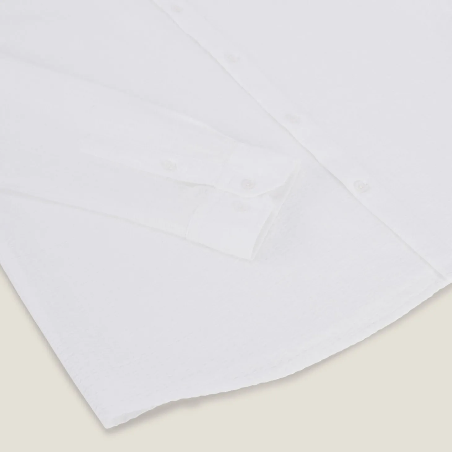 New Gestreept overhemd in seersucker katoen Formele Overhemden|Overhemd