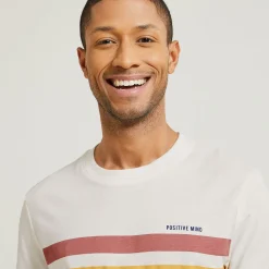 New Gestreept T-shirt met print T-shirt