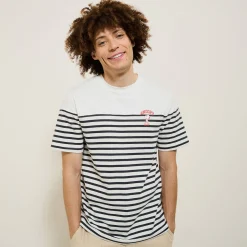 Sale Gestreept t-shirt Peanuts-licentie T-shirt