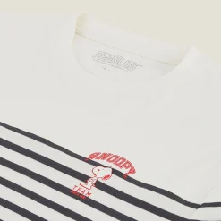 Sale Gestreept t-shirt Peanuts-licentie T-shirt