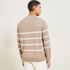 Store Gestreepte trui met ronde hals Trui