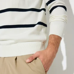 Hot Gestreepte trui met ronde hals Trui