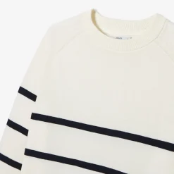 Hot Gestreepte trui met ronde hals Trui