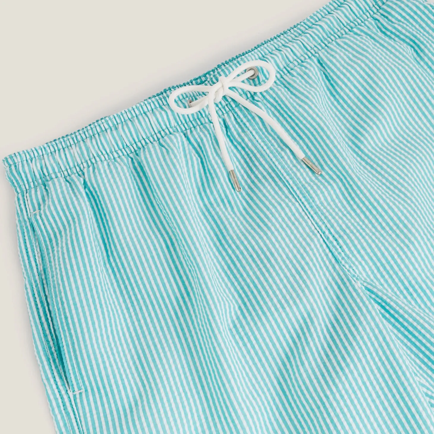 Online Gestreepte zwemshort in seersucker Zwembroek|Zwembroek