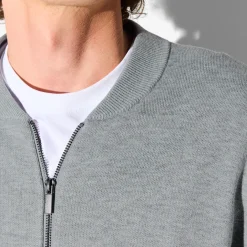 Store Gilet met rits en sportkraag, assortiment performa Heren Gebreide Vesten Heren