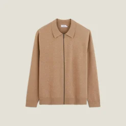 Clearance Giletvestje met hemdskraag Heren Gebreide Vesten Heren|Trui