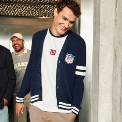 Store Giletvestje met knopen NFL-licentie Heren Gebreide Vesten Heren